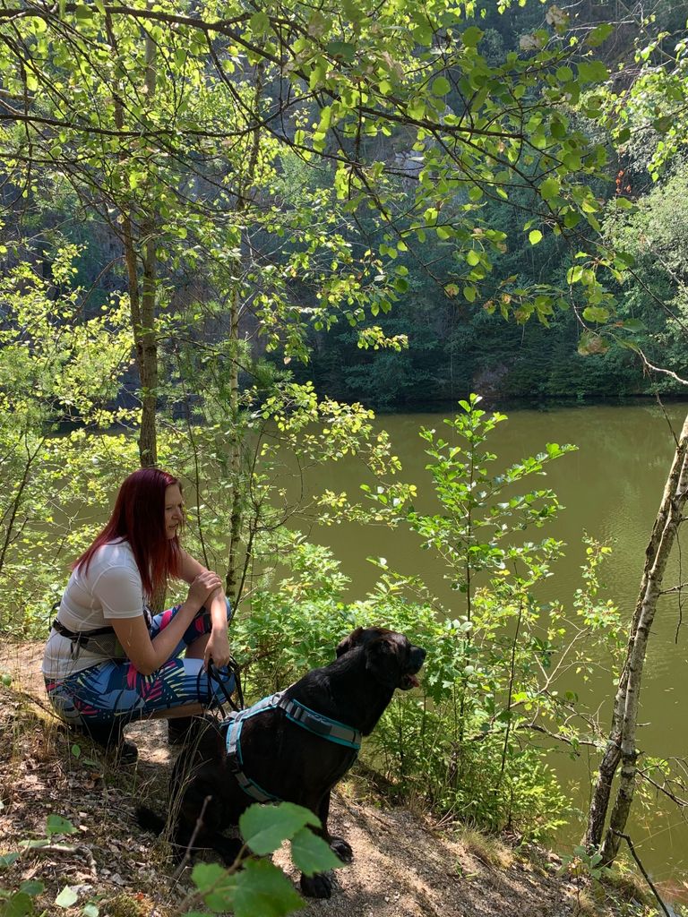 Umweltabenteuer mit Hund, Sommer, See, Baden, Stille genießen